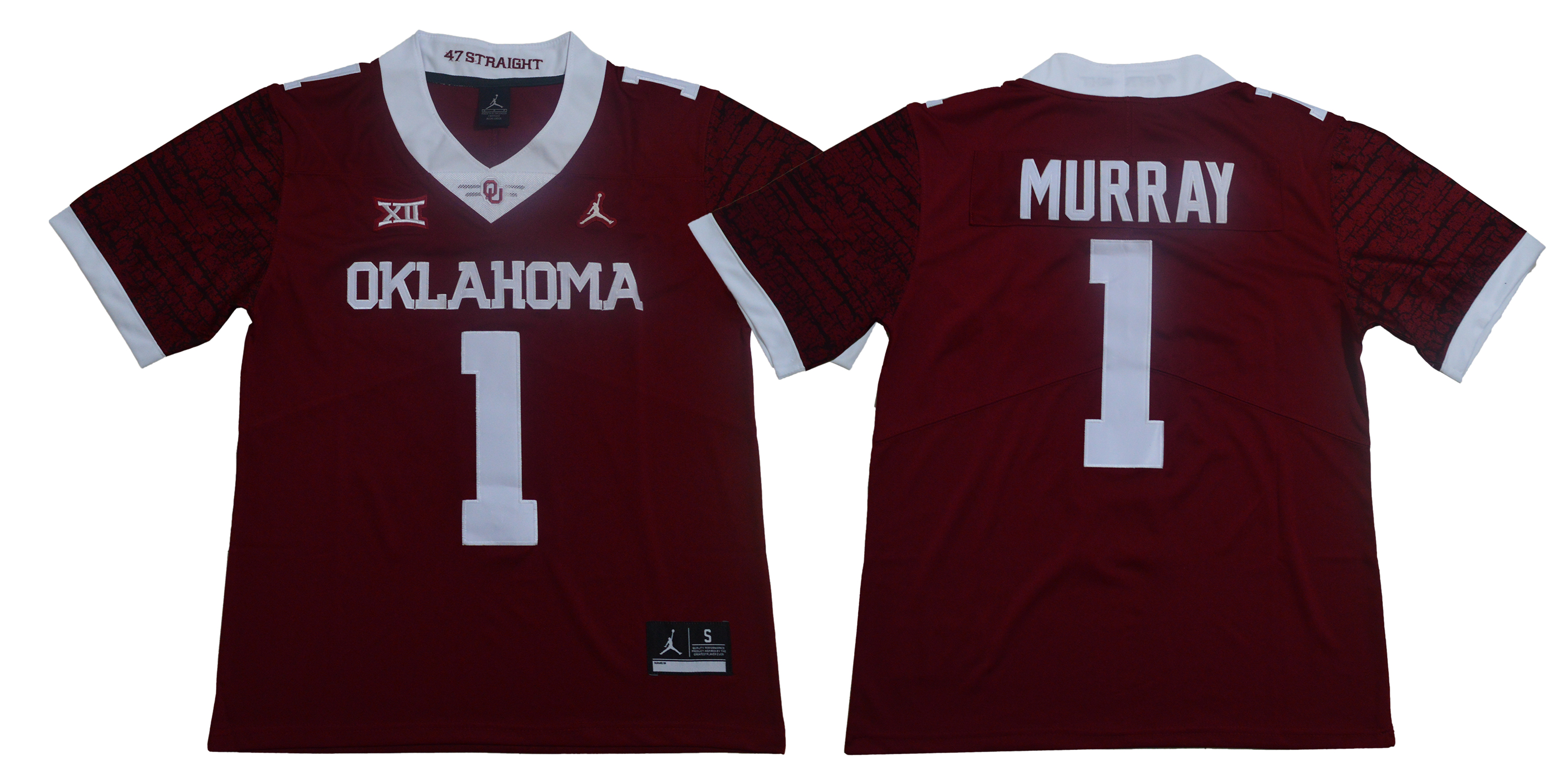 Men Oklahoma Sooners 1 Murray Red Limited Stitched NCAA Jersey